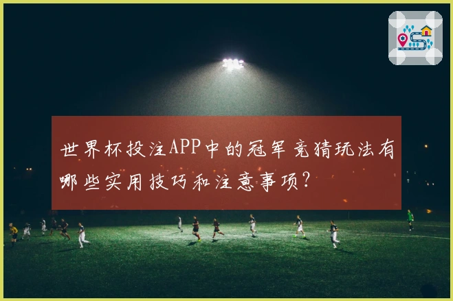 世界杯投注APP中的冠军竞猜玩法有哪些实用技巧和注意事项？